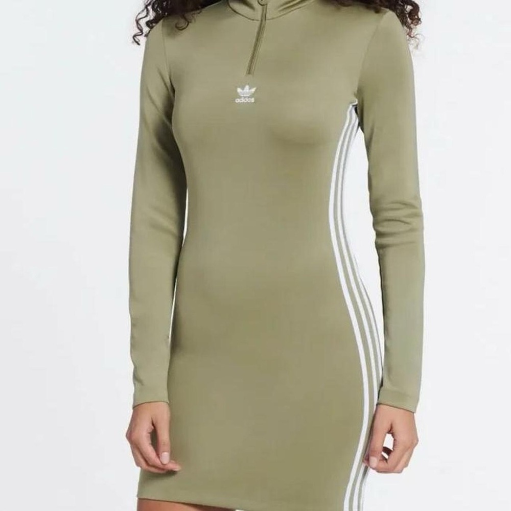 Adidas Khaki Long Sleeve Dress